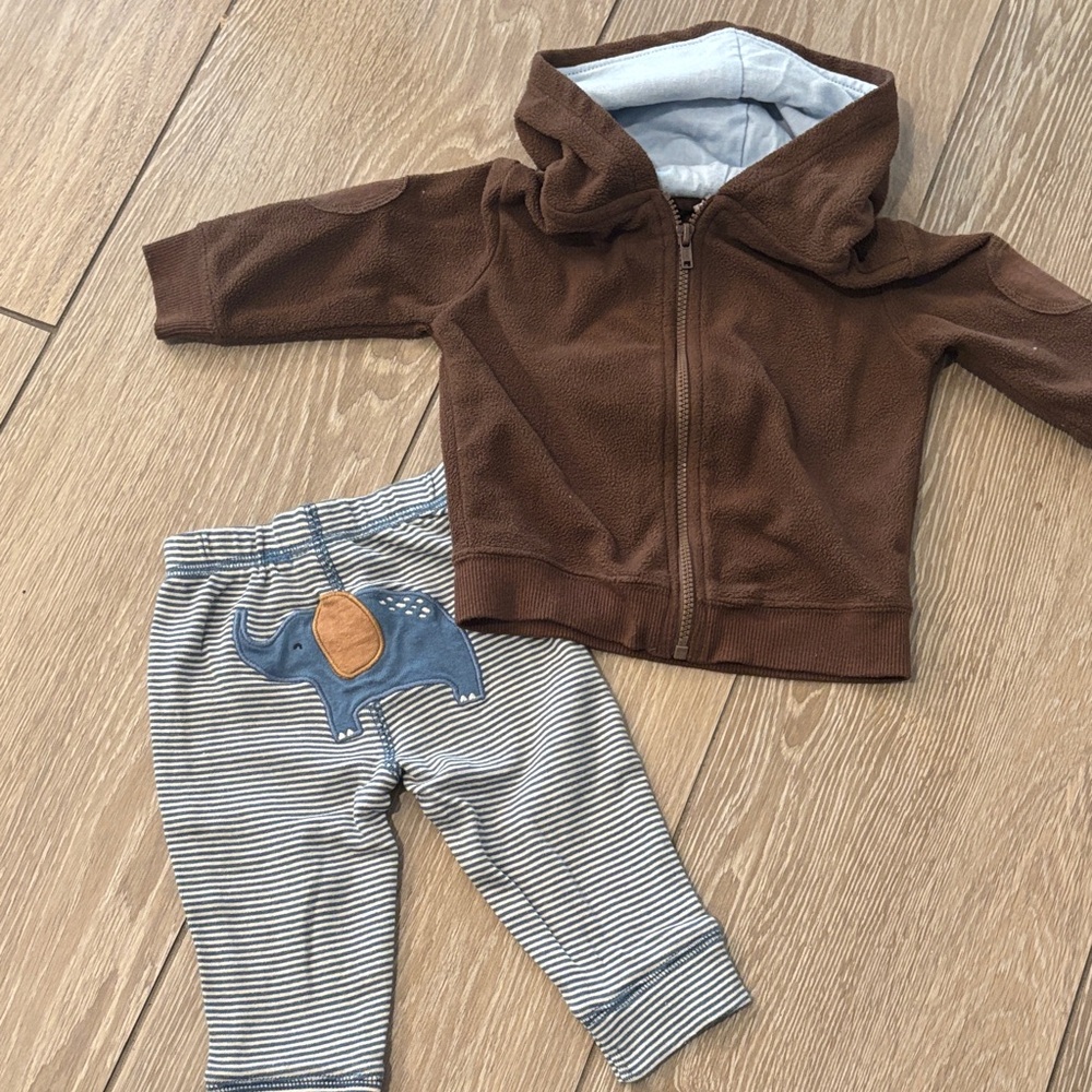 Carter's Brown and Gray Kids Matching Set